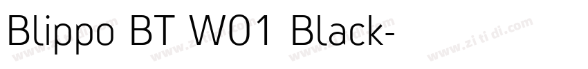 Blippo BT W01 Black字体转换